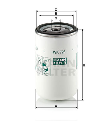 Filtre a carburant MANN-FILTER WK 723