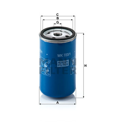 Filtre a carburant MANN-FILTER WK 723/1