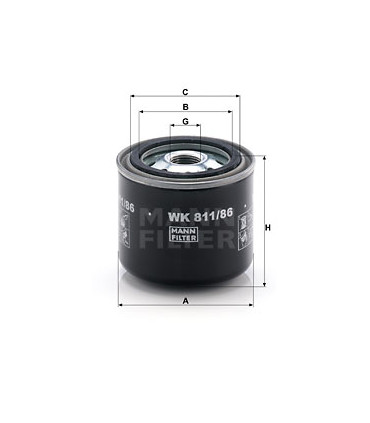 Filtre a carburant MANN-FILTER WK 811/86