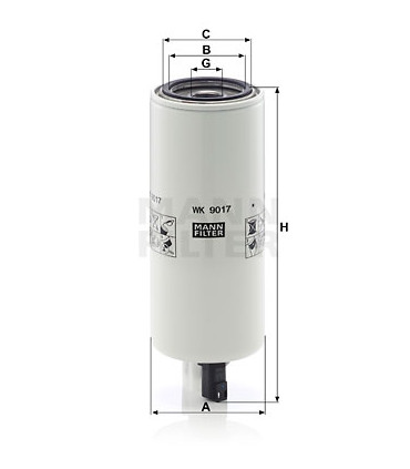 Filtre a carburant MANN-FILTER WK 9017 x