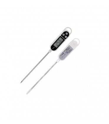 Digital Kitchen Thermometer, Stainless Steel, Instant-Read