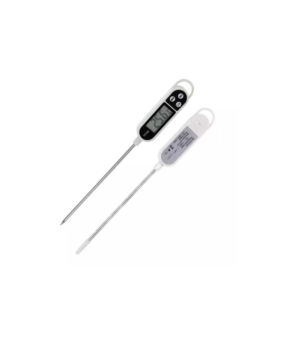 Digital Kitchen Thermometer, Stainless Steel, Instant-Read