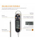 Digital Kitchen Thermometer, Stainless Steel, Instant-Read