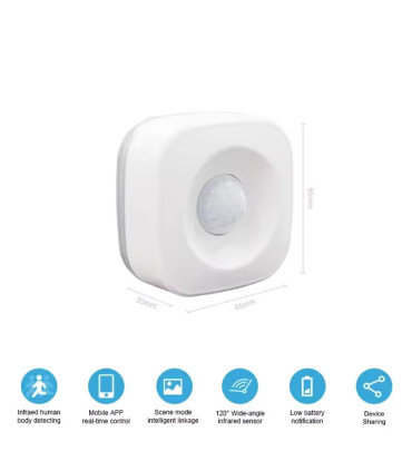 Détecteur de mouvement PIR Smart WIFI Tuya, capteur de mouvement, application Smart Life, systè