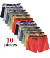 Herrenunterwäsche-Set: Set aus 10 dehnbaren Boxershorts und Slips.