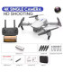 Drone E88 Pro WIFI FPV avec caméra HD 4K, quadricoptère RC pliable - Cadeau parfait