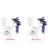 Pistolet de pulvérisation pneumatique mini H-2000A professionnel avec buse de 0,8/1,0 mm et rés