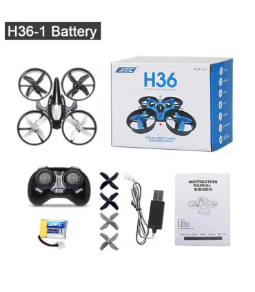 Mini Drone H36 FPV avec télécommande quadricoptère à 6 axes pour enfants - Cadeau de Noël parfa