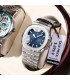 Montre de luxe carrée pour homme en acier inoxydable étanche avec date, aiguilles lumineuses - 