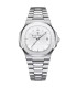 Montre de luxe carrée pour homme en acier inoxydable étanche avec date, aiguilles lumineuses - 
