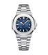 Montre de luxe carrée pour homme en acier inoxydable étanche avec date, aiguilles lumineuses - 