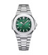Montre de luxe carrée pour homme en acier inoxydable étanche avec date, aiguilles lumineuses - 
