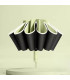 Parapluie pliant automatique inversé pour hommes et femmes avec bande réfléchissante coupe-vent