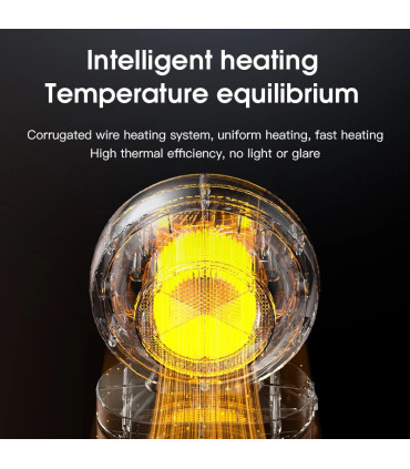 380W chauffage électrique Portable ventilateur de bureau poêle ventilateur d\'air chaud Mini rad