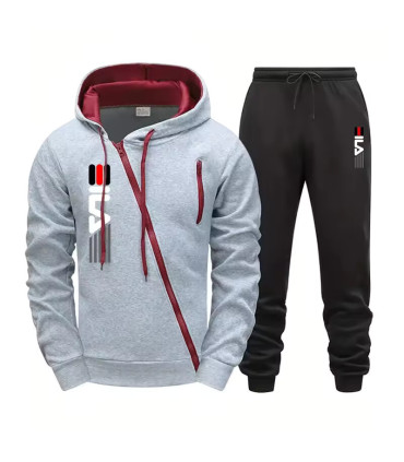 Ensemble de survêtement à capuche pour hommes - pantalon et sweat-shirt, automne ...