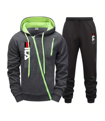 Ensemble de survêtement à capuche pour hommes - pantalon et sweat-shirt, automne ...