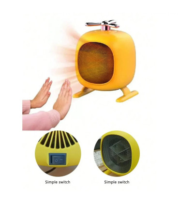 [Green EU] Ventilateur électrique enfichable portable, mini chauffage portable, petit radiateur