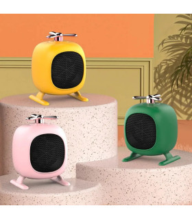 Ventilateur électrique enfichable portable, mini chauffage portable, petit radiateur à faible b