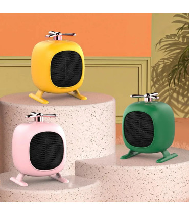 [Yellow EU] Ventilateur électrique enfichable portable, mini chauffage portable, petit radiateu
