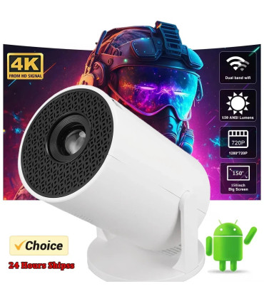 projecteur, sans, pour, écran, charge, portable, pouces, correction, vous
