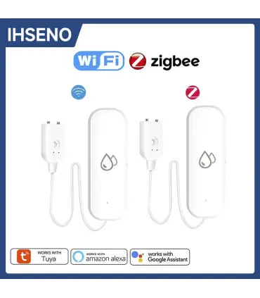 [Wifi 1Pcs] Tuya WiFi/ZigBee capteur d\'eau alarme de fuite détecteur de fuite d\'inondation mais
