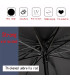 [Red] Parapluie pliant surdimensionné de 130CM, coupe-vent et imperméable, grand parasol de sol
