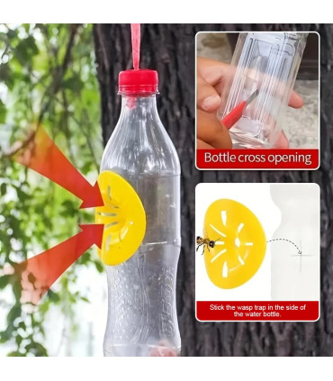 pour, guêpes, extérieur, réutilisable, jardin, piège, pièces, environnement