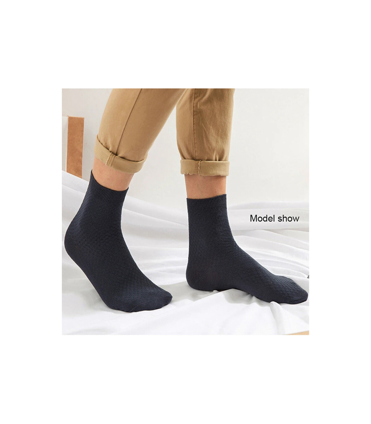 10 paires/lot hommes chaussettes en Fiber de bambou 2025 nouvelle Compression automne longue no
