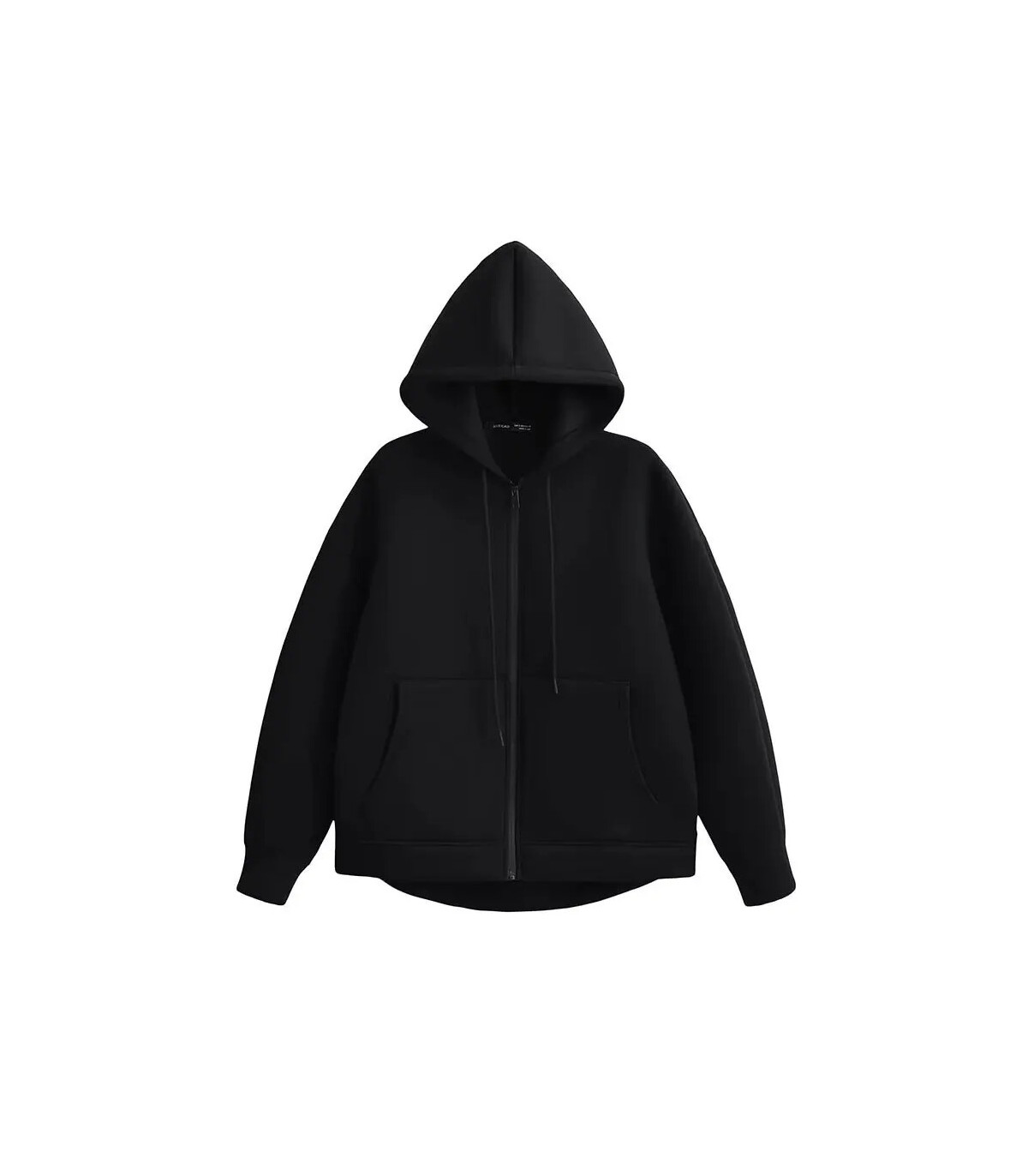 HH automne femmes gris veste avec capuche à manches longues grande poche veste à glissière mant