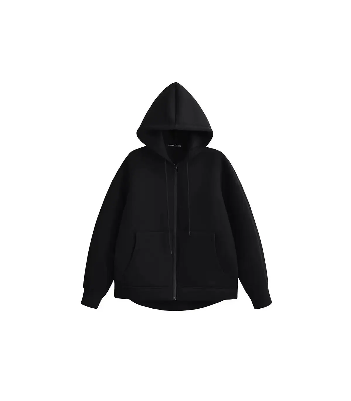 HH automne femmes gris veste avec capuche à manches longues grande poche veste à glissière mant