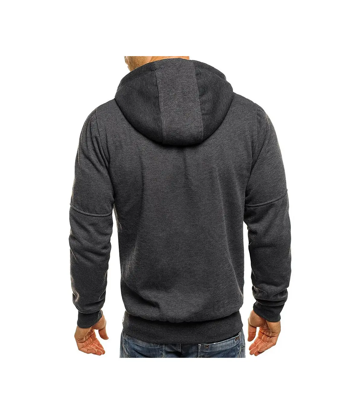 Sweats à capuche à manches longues pour hommes, sweat-shirt à fermeture éclair, vêtements sport