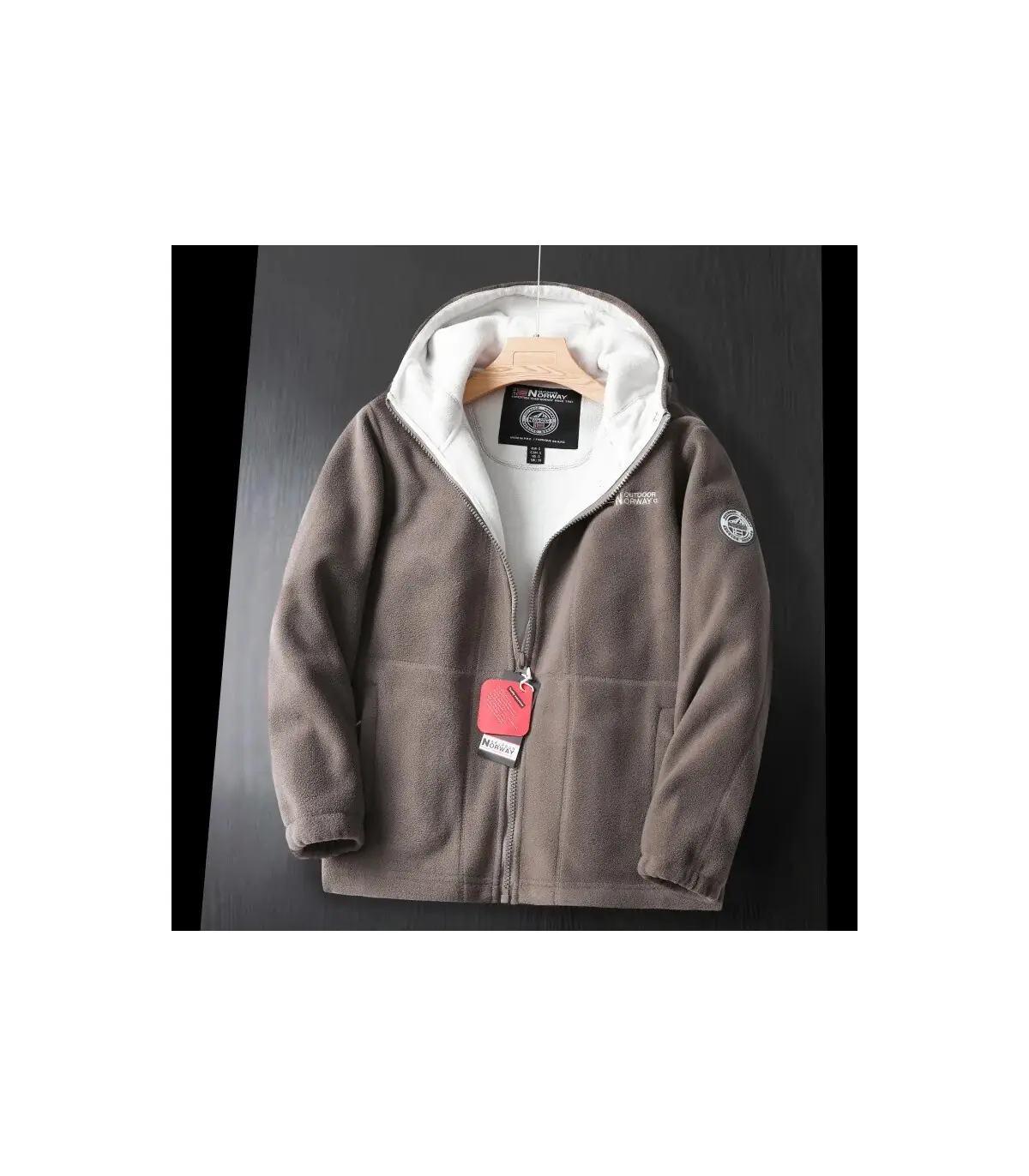 Veste polaire d\'hiver de marque pour hommes, veste en laine épaisse décontractée, Design de hau