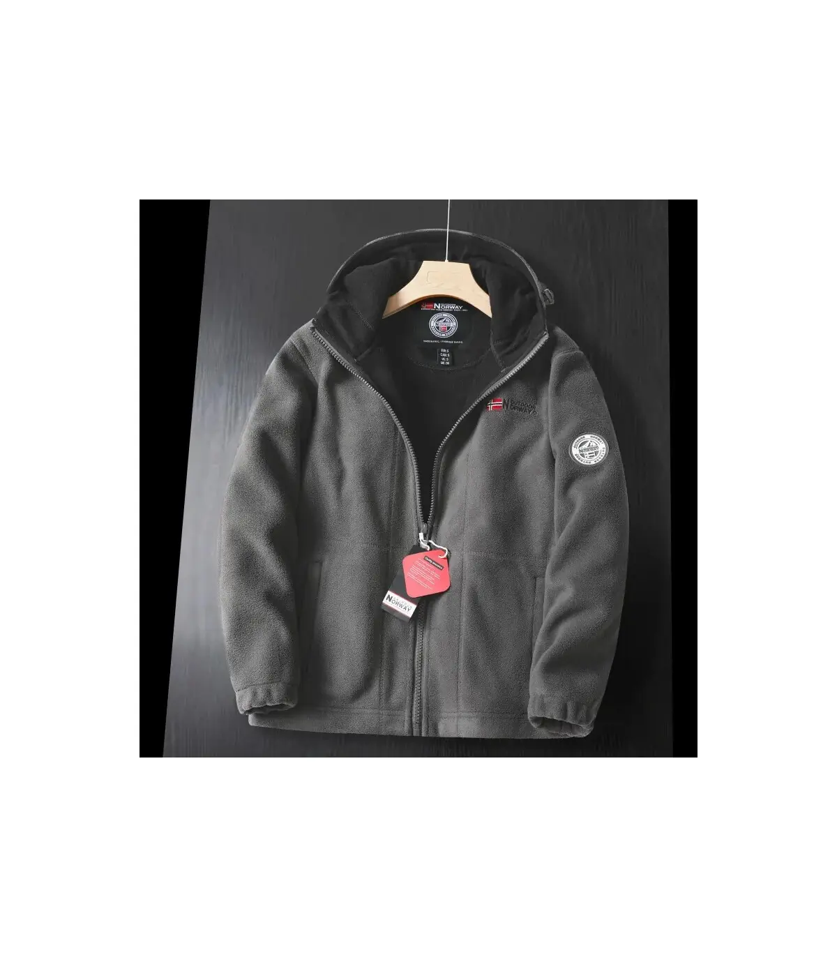 Veste polaire d\'hiver de marque pour hommes, veste en laine épaisse décontractée, Design de hau