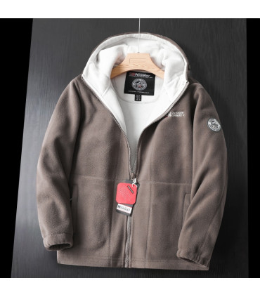 Marken-Winter-Fleecejacke für Männer, dicke lässige Wolljacke, hochwertiges Design.