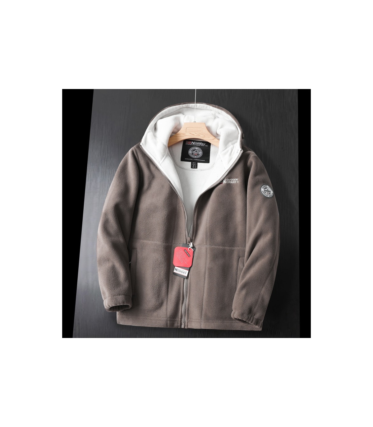 Marken-Winter-Fleecejacke für Männer, dicke lässige Wolljacke, hochwertiges Design.