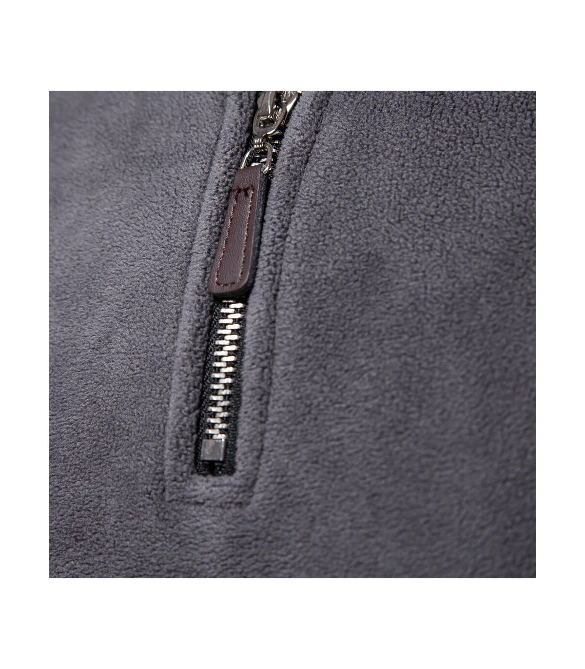 AIOPESON marque qualité épaissir chaud polaire veste pour hommes fermeture éclair cou pull homm