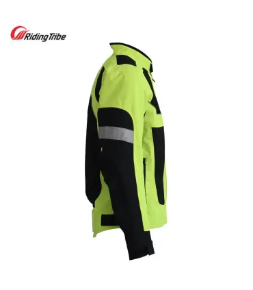 Veste de moto respirante pour hommes et femmes, manteau d\'équitation de nuit à haute visibilité