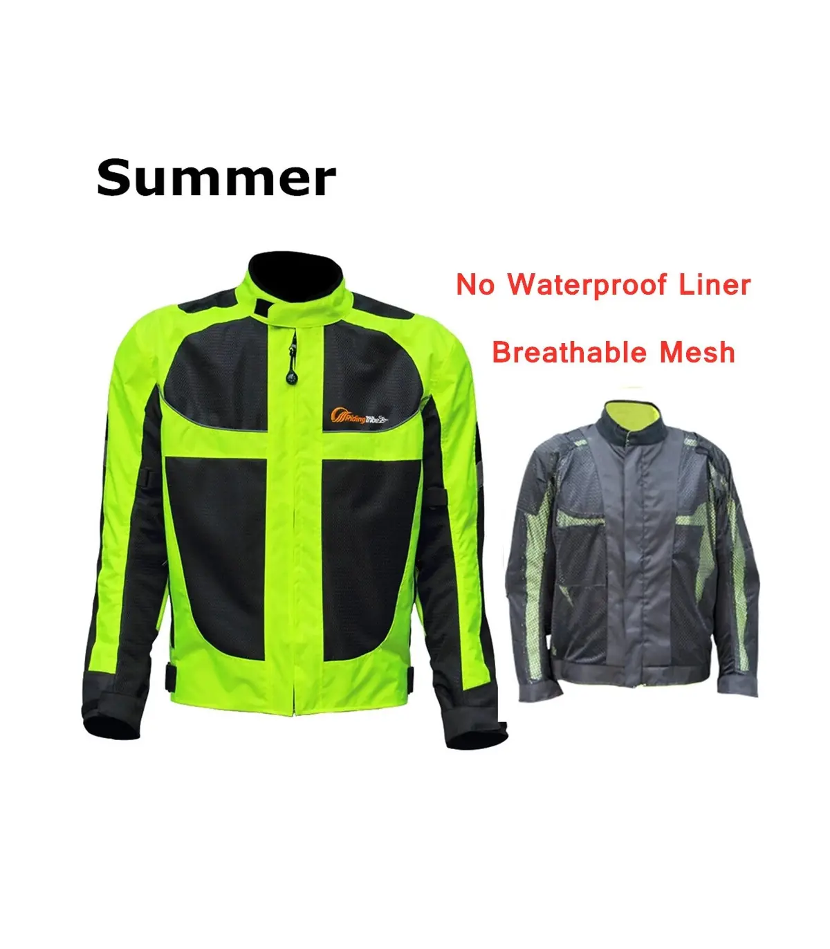 Veste de moto respirante pour hommes et femmes, manteau d\'équitation de nuit à haute visibilité