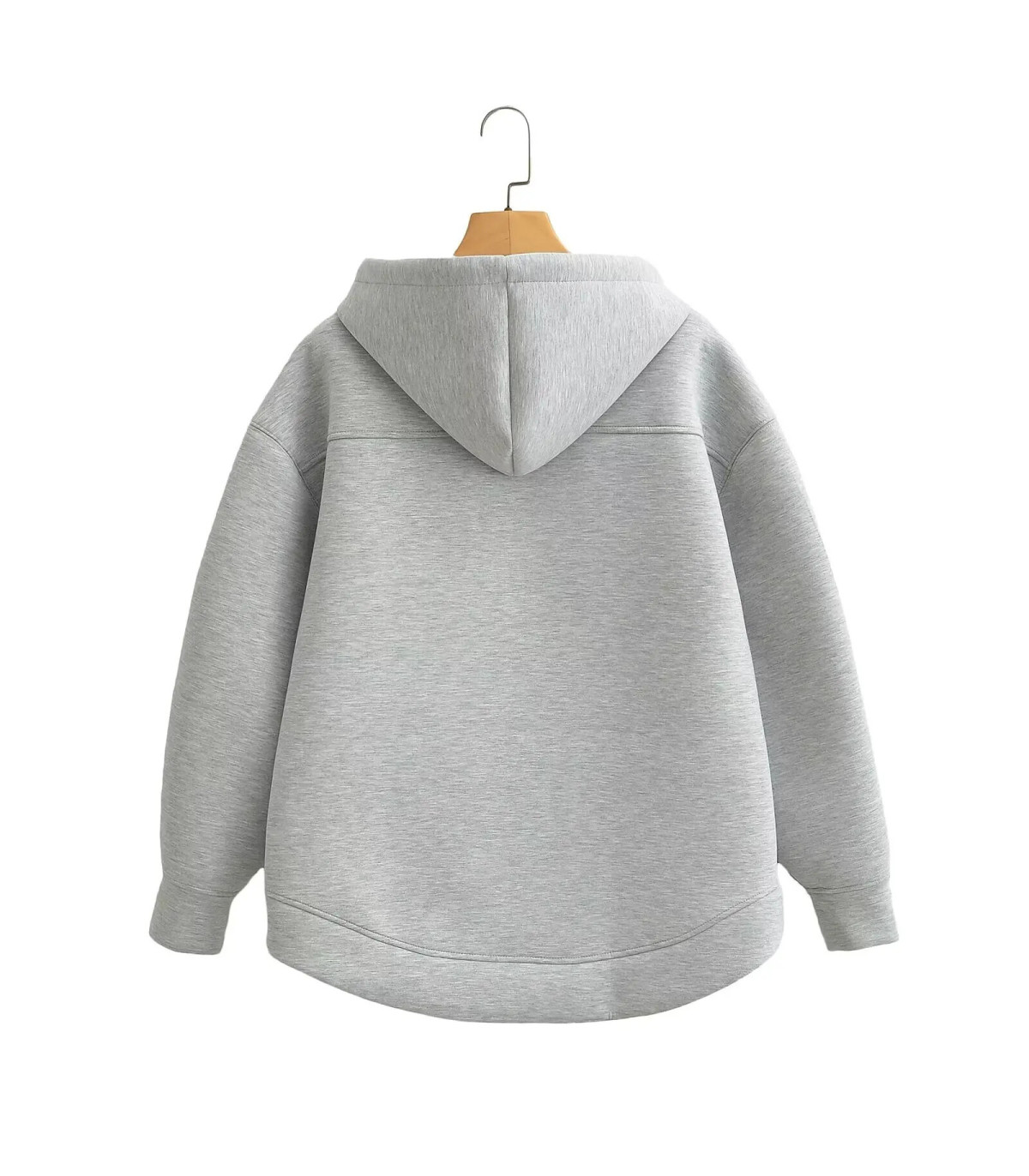 MUJER sweat à capuche zippé femmes automne sweat à capuche femme à manches longues surdimension