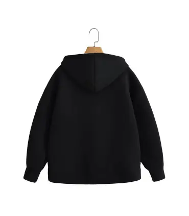 MUJER sweat à capuche zippé femmes automne sweat à capuche femme à manches longues surdimension