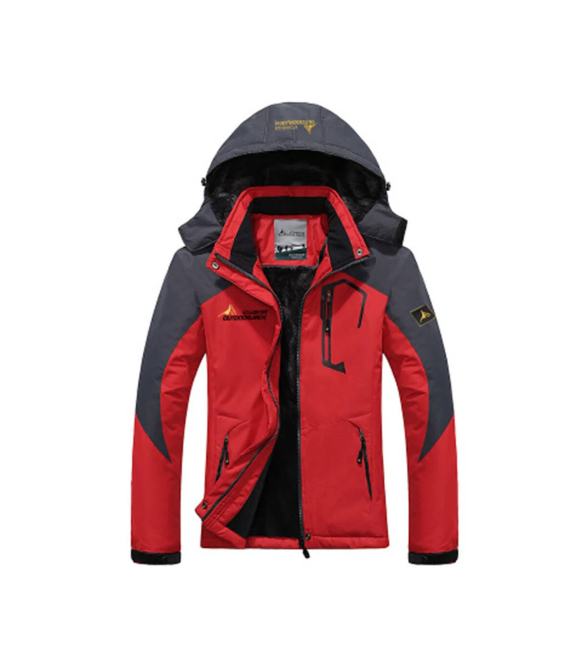 Parka coupe-vent pour hommes, manteaux de fourrure coupe-vent épais et chauds, style militaire 