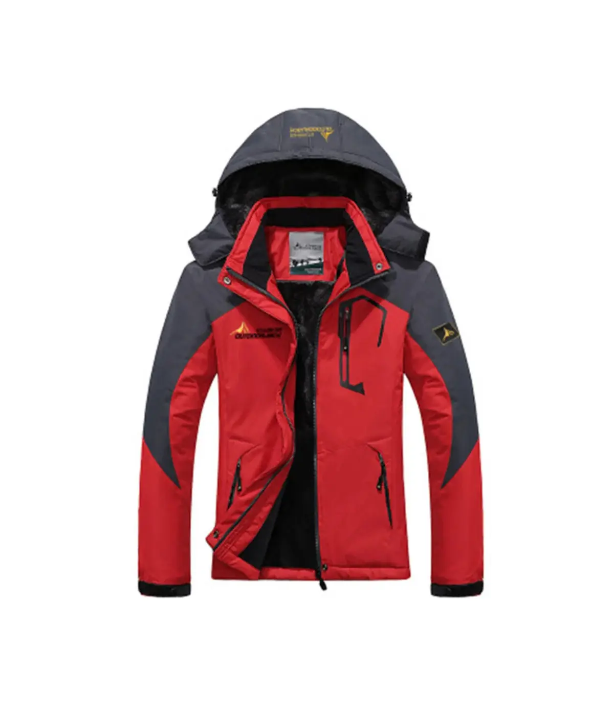 Parka coupe-vent pour hommes, manteaux de fourrure coupe-vent épais et chauds, style militaire 