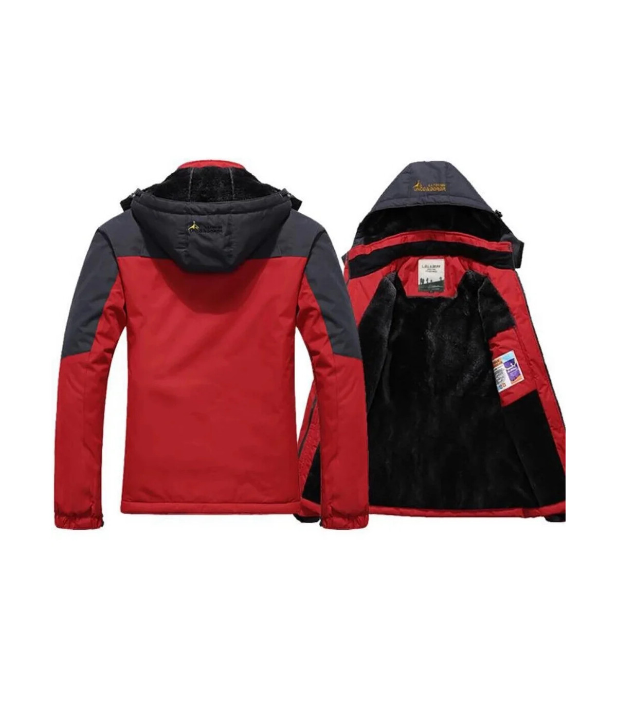 Parka coupe-vent pour hommes, manteaux de fourrure coupe-vent épais et chauds, style militaire 