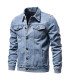 2025 automne Hommes solide Denim vestes mode moto Vintage jean vestes Hommes coupe ajustée coto