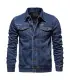 2025 automne Hommes solide Denim vestes mode moto Vintage jean vestes Hommes coupe ajustée coto