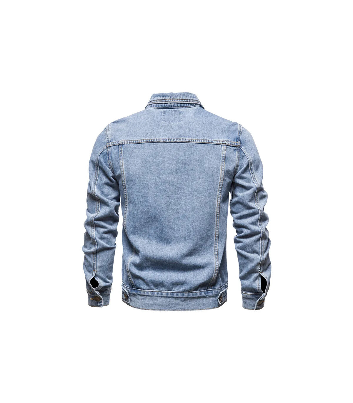 2025 automne Hommes solide Denim vestes mode moto Vintage jean vestes Hommes coupe ajustée coto