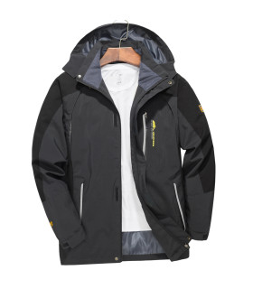 Veste de randonnée imperméable pour hommes, grande taille, coupe-vent, Camping, chasse, course 