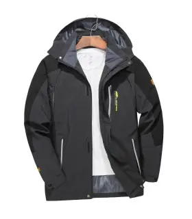 Veste de randonnée imperméable pour hommes, grande taille, coupe-vent, Camping, chasse, course 