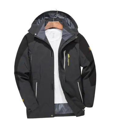 Veste de randonnée imperméable pour hommes, grande taille, coupe-vent, Camping, chasse, course 