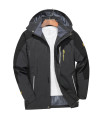 Waterproof hiking jacket for men, large size, windproof, camping, hunting, running